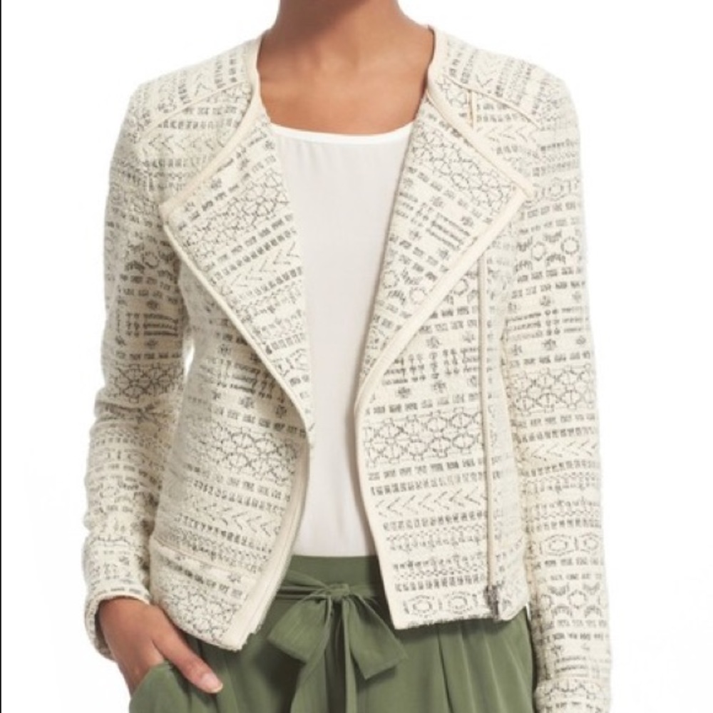 Joie ‘Pattyn’ Jaquard Moto Jacket